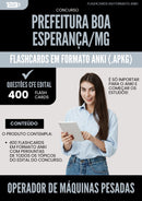 Flashcards para Concurso Apostila Operador De Maquinas Pesadas da Prefeitura Boa Esperanca Mg 2025 - 400 Flashcards de Acordo com Edital