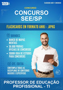 Flashcards Anki para o Concurso See/SP para Professor de Educação Profissional - Ti - 600 Flashcards