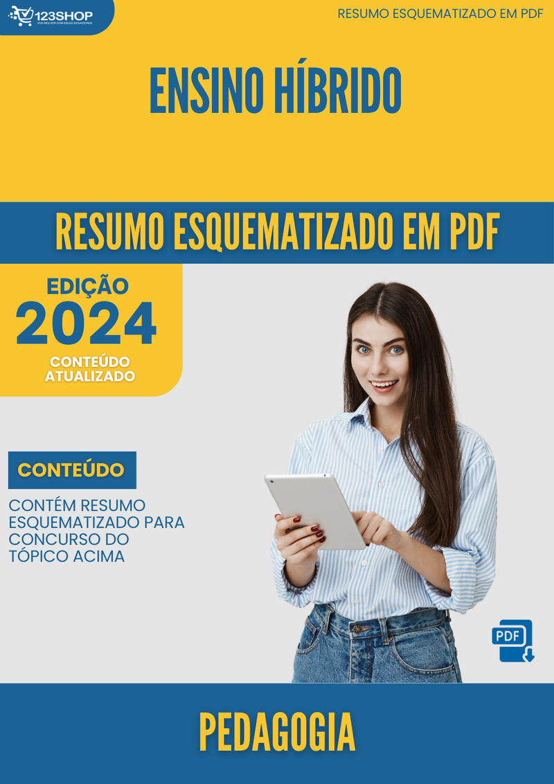 Resumo Esquematizado de Pedagogia Sobre Ensino Híbrido para Concursos