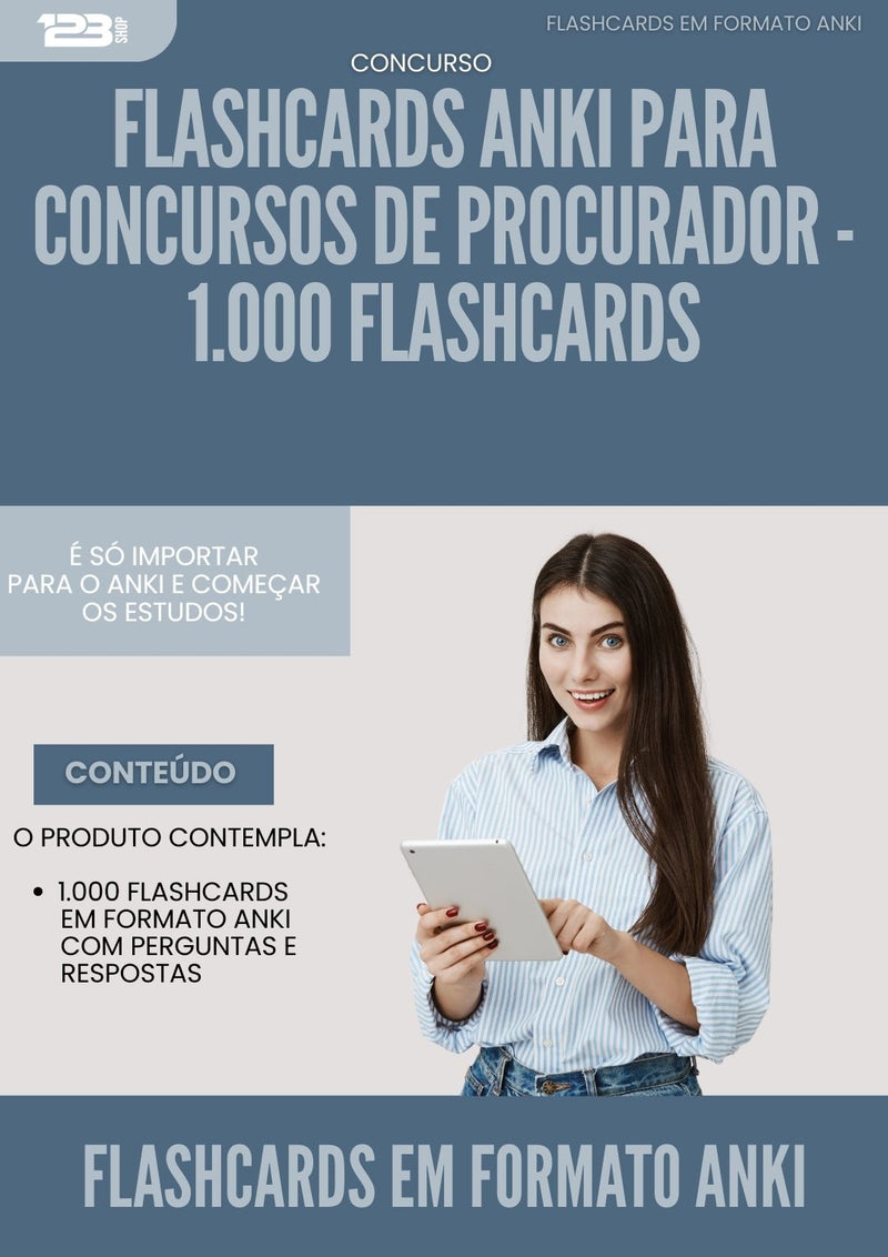 Flashcards Anki para Concursos de Procurador - 1.000 Flashcards