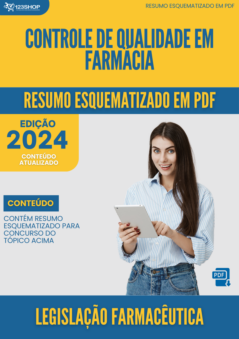 Resumo Esquematizado de Legislação Farmacêutica Sobre Controle De Qualidade Em Farmácia para Concursos