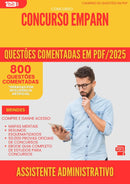 800 Questões Comentadas para Concurso Assistente Administrativo Emparn 2025 - 800 Questões