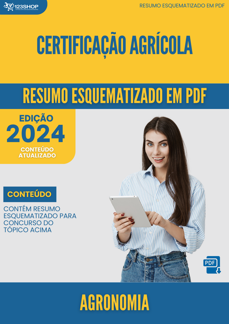 Resumo Esquematizado de Agronomia Sobre Certificação Agrícola para Concursos