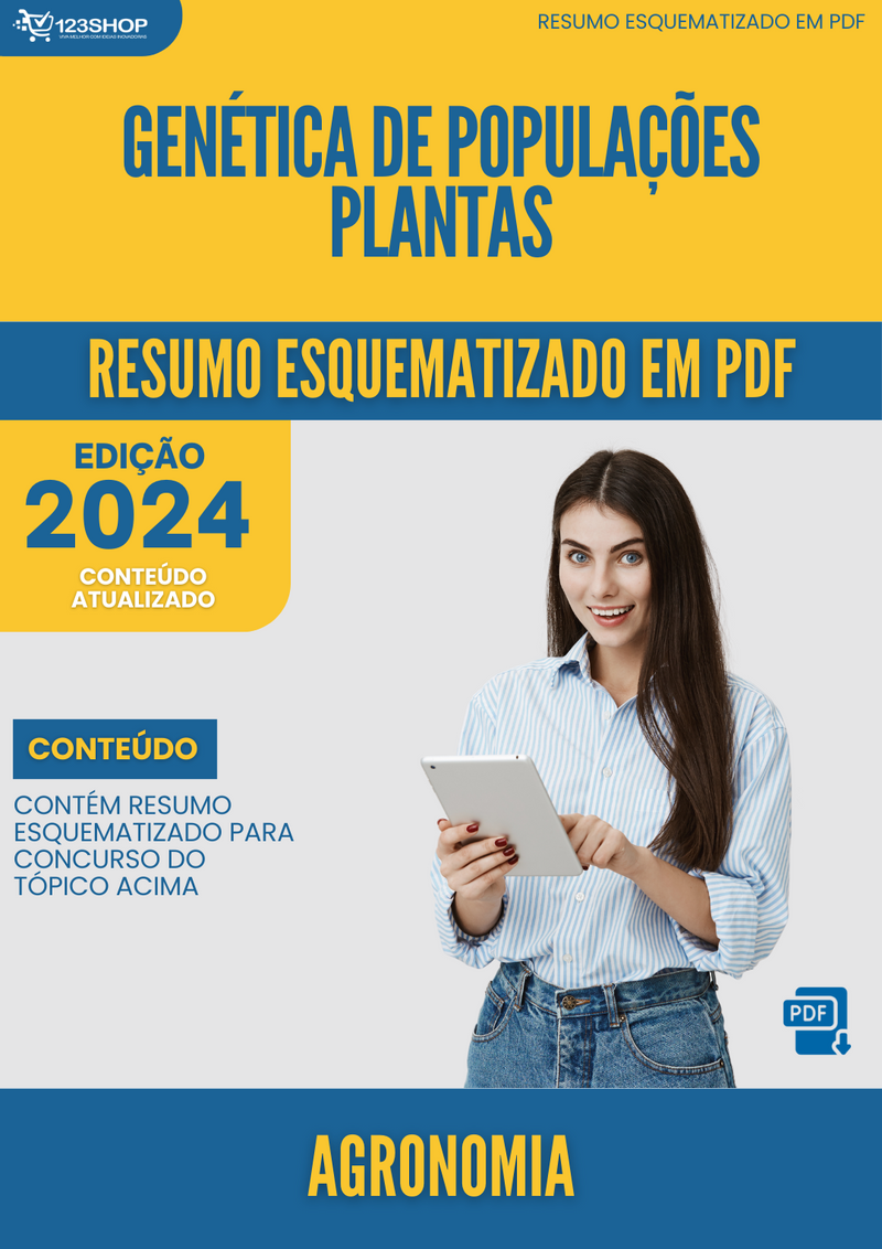 Resumo Esquematizado de Agronomia Sobre Genética De Populações Plantas para Concursos