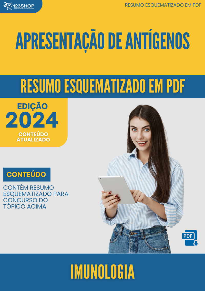 Resumo Esquematizado de Imunologia Sobre Apresentação De Antígenos para Concursos