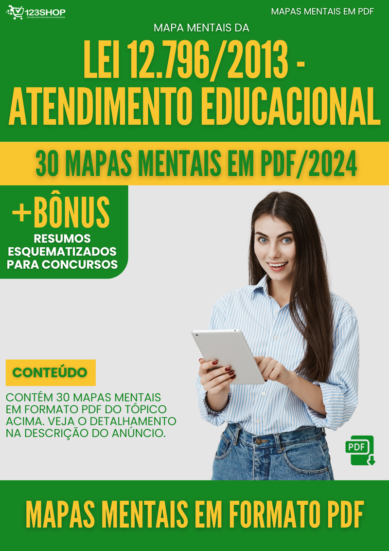 Mapas Mentais da Lei 12.796/2013 - Atendimento Educacional