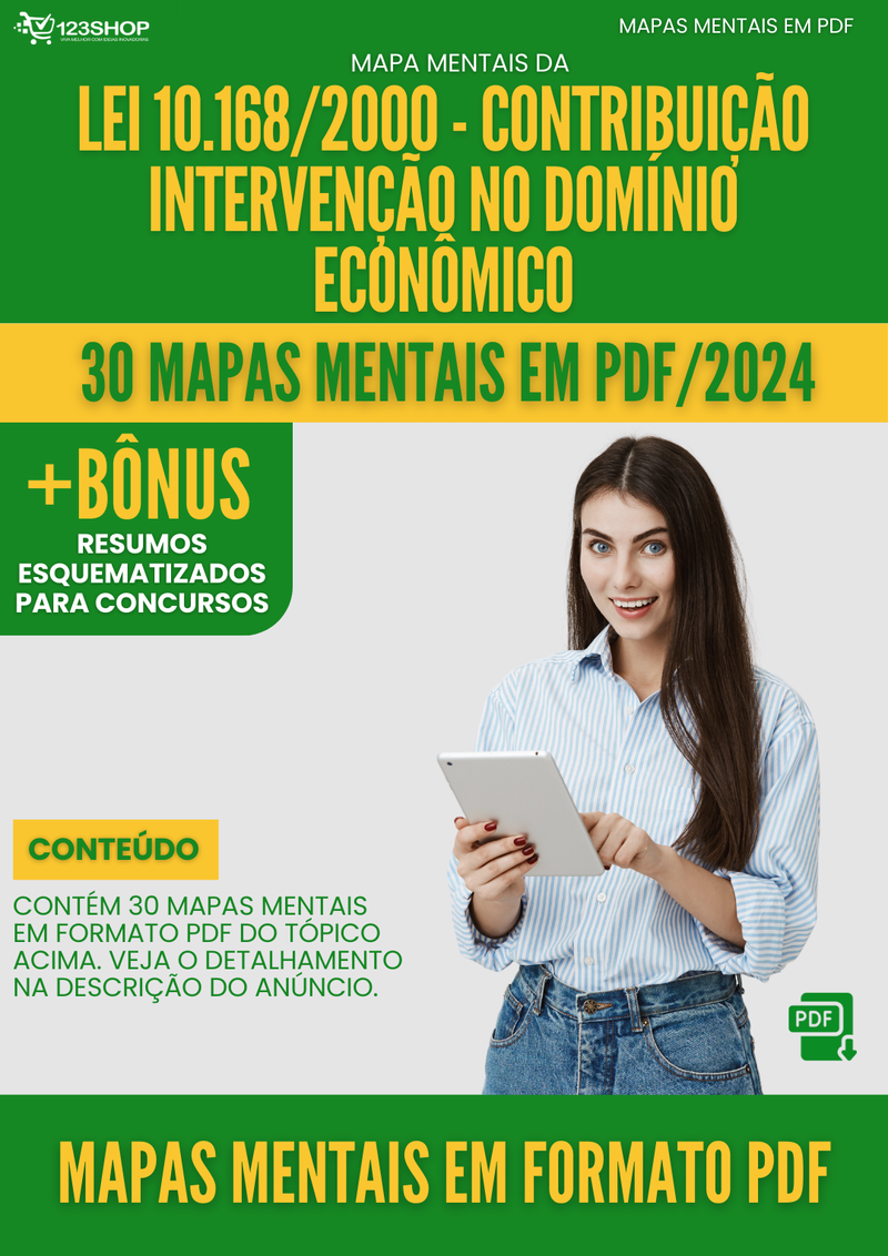 Mapas Mentais da Lei 10.168/2000 - Contribuição Intervenção No Domínio Econômico