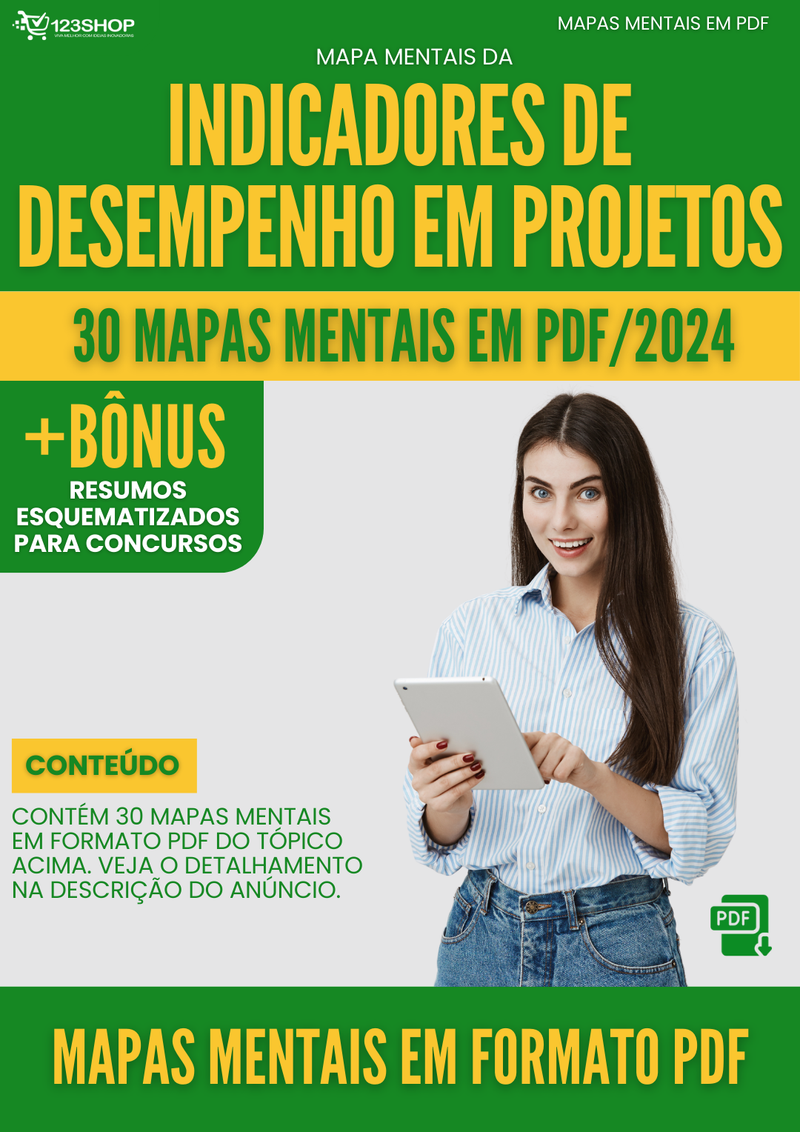 Mapas Mentais de Indicadores De Desempenho Em Projetos