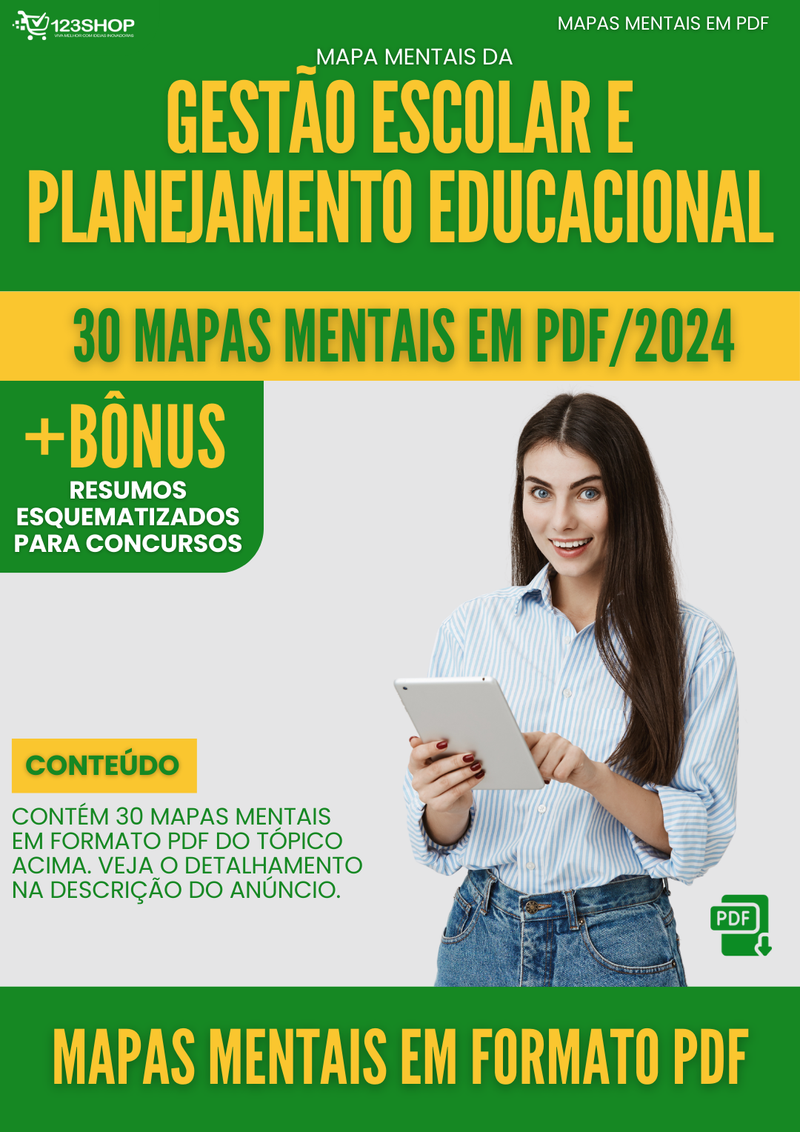 Mapas Mentais de Gestão Escolar E Planejamento Educacional