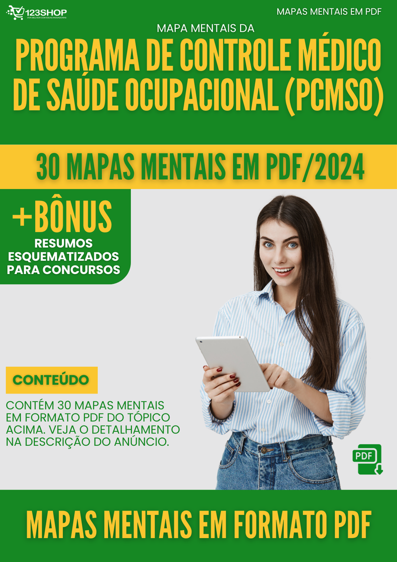 Mapas Mentais de Programa De Controle Médico De Saúde Ocupacional (Pcmso)