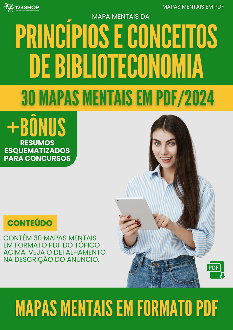 Mapas Mentais de Princípios E Conceitos De Biblioteconomia