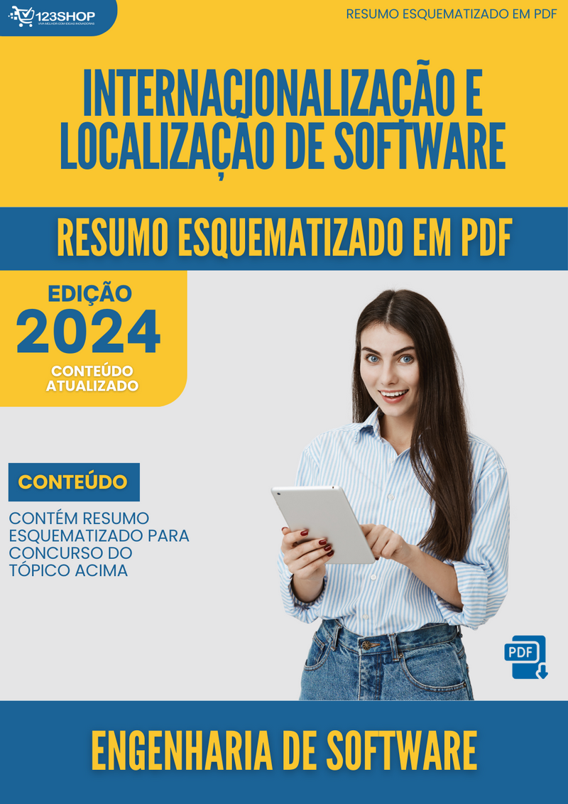 Resumo Esquematizado de Engenharia De Software Sobre Internacionalização E Localização De Software para Concursos