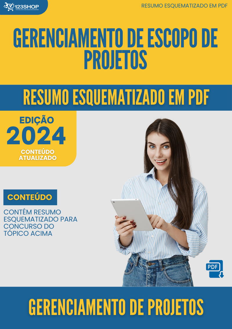 Resumo Esquematizado de Gerenciamento De Projetos Sobre Gerenciamento De Escopo De Projetos para Concursos