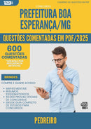 1000 Questões Comentadas para Concurso Pedreiro da Prefeitura Boa Esperanca Mg 2025 - 600 Questões