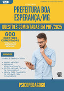 1000 Questões Comentadas para Concurso Psicopedagogo da Prefeitura Boa Esperanca Mg 2025 - 600 Questões