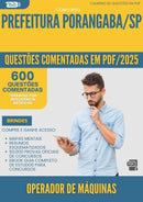 1000 Questões Comentadas para Concurso Operador De Maquinas da Prefeitura Porangaba Sp 2025 - 600 Questões