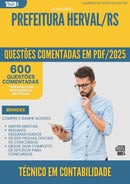 1000 Questões Comentadas para Concurso Tecnico Em Contabilidade da Prefeitura Herval Rs 2025 - 600 Questões