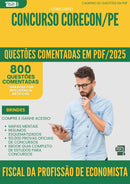 1000 Questões Comentadas para Concurso Fiscal Da Profissao De Economista Corecon Pe 2025 - 800 Questões