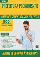 1000 Questões Comentadas para Concurso Agente De Combate As Endemias da Prefeitura Pocinhos Pb 2025 - 800 Questões
