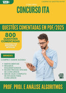 1000 Questões Comentadas para Concurso Professor Projeto E Analise De Algoritmos da Prefeitura Ita 2025 - 800 Questões