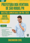 1000 Questões Comentadas para Concurso Engenheiro Civil da Prefeitura Boa Ventura De Sao Roque Pr 2025 - 800 Questões