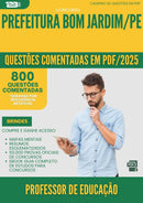 1000 Questões Comentadas para Concurso Professor De Educacao Fundamental da Prefeitura Bom Jardim Pe 2025 - 800 Questões