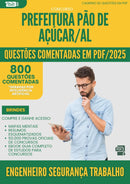 1000 Questões Comentadas para Concurso Engenheiro Seguranca Trabalho da Prefeitura Pao De Acucar Al 2025 - 800 Questões