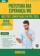 1000 Questões Comentadas para Concurso Bombeiro da Prefeitura Boa Esperanca Mg 2025 - 800 Questões