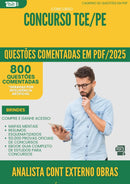 1000 Questões Comentadas para Concurso Analista De Controle Externo Obras Publicas Tce Pe 2025 - 800 Questões