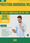 1000 Questões Comentadas para Concurso Gari da Prefeitura Bodoquena Ms 2025 - 800 Questões