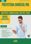 1000 Questões Comentadas para Concurso Gari da Prefeitura Dionisio Mg 2025 - 800 Questões
