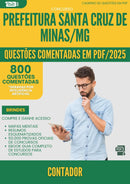 1000 Questões Comentadas para Concurso Contador Santa da Prefeitura Cruz De Minas Mg 2025 - 800 Questões