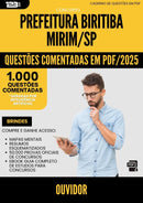 1000 Questões Comentadas para Concurso Ouvidor da Prefeitura Biritiba Mirim Sp 2025 - 1000 Questões