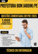 1000 Questões Comentadas para Concurso Tecnico Em Enfermagem da Prefeitura Bom Jardim Pe 2025 - 1000 Questões