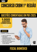1000 Questões Comentadas para Concurso Fiscal Biomedico Crbm 1 Regiao 2025 - 1000 Questões