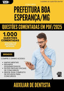 1000 Questões Comentadas para Concurso Auxiliar De Dentista da Prefeitura Boa Esperanca Mg 2025 - 1000 Questões