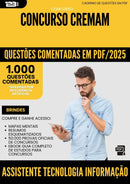 1000 Questões Comentadas para Concurso Assistente Tecnologia Informacao Cremam 2025 - 1000 Questões