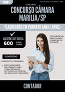 Flashcards para Concurso Contador Camara da Prefeitura Marilia Sp 2025 - 600 Flashcards de Acordo com Edital