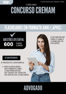Flashcards para Concurso Advogado Cremam 2025 - 600 Flashcards de Acordo com Edital