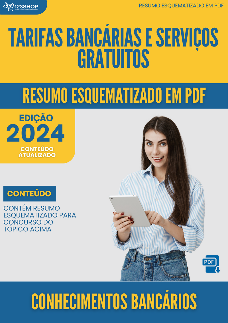 Resumo Esquematizado de Conhecimentos Bancários Sobre Tarifas Bancárias E Serviços Gratuitos para Concursos