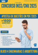 Apostila de Questões para Concurso Bloco 4 Engenharias E Arquitetura Inss Cnu 2025 - Mais de 1.500 Questões