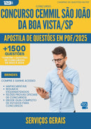 Apostila de Questões para Concurso Servicos Gerais Cemmil Sao Joao Da da Prefeitura Boa Vista Sp 2025 - Mais de 1.500 Questões