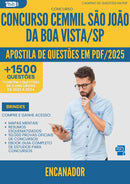 Apostila de Questões para Concurso Encanador Cemmil Sao Joao Da da Prefeitura Boa Vista Sp 2025 - Mais de 1.500 Questões