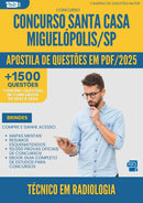 Apostila de Questões para Concurso Tecnico Em Radiologia Santa Casa Misericordia da Prefeitura Miguelopolis Sp 2025 - Mais de 1.500 Questões
