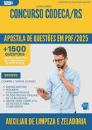 Apostila de Questões para Concurso Auxiliar De Limpeza E Zeladoria Codeca Rs 2025 - Mais de 1.500 Questões