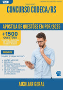 Apostila de Questões para Concurso Auxiliar Geral Codeca Rs 2025 - Mais de 1.500 Questões