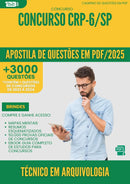 Apostila de Questões para Concurso Tecnico Em Arquivologia Crp 6 Sp 2025 - Mais de 3.000 Questões