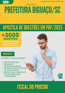 Apostila de Questões para Concurso Fiscal Do Procon da Prefeitura Biguacu Sc 2025 - Mais de 3.000 Questões