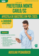 Apostila de Questões para Concurso Auxiliar Pedagogico da Prefeitura Monte Carlo Sc 2025 - Mais de 3.000 Questões