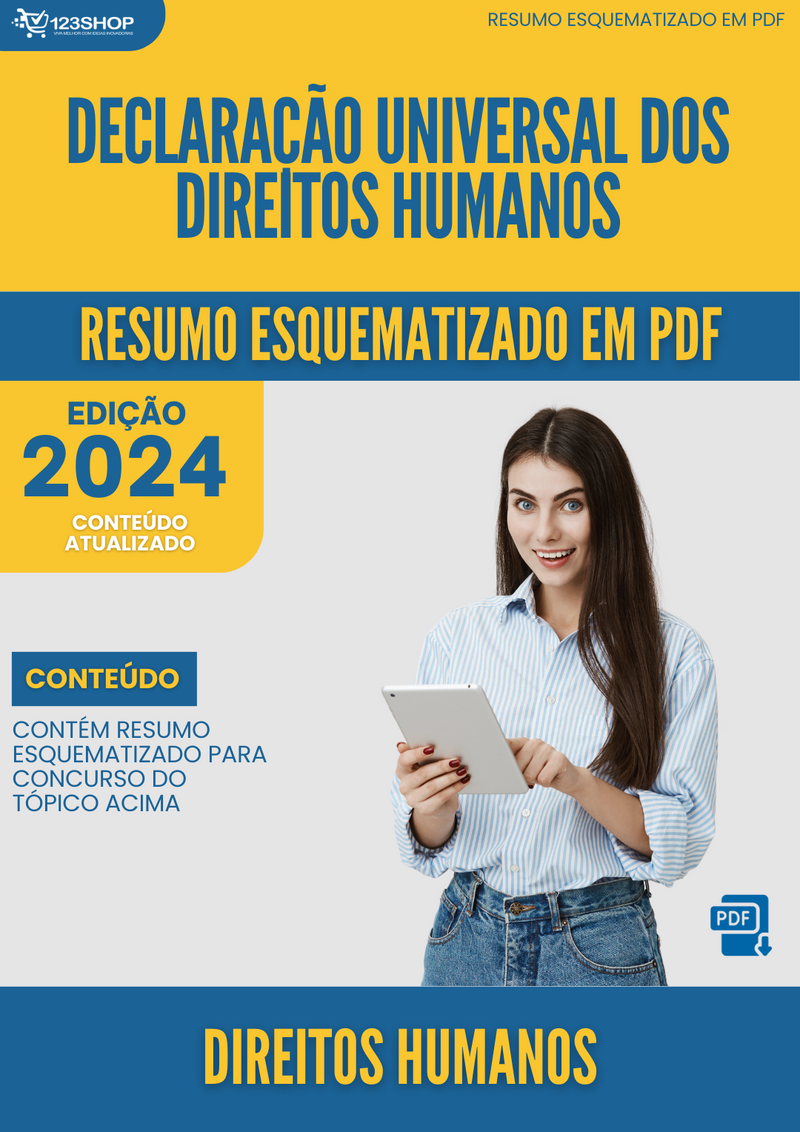 Resumo Esquematizado de Direitos Humanos Sobre Declaração Universal Dos Direitos Humanos para Concursos